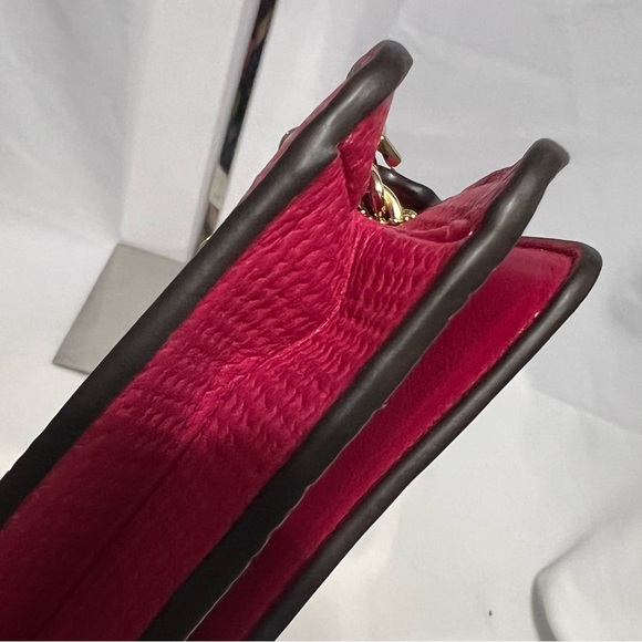 Like 🆕! Coach Madison "Pink Ruby" Embossed Leather Box Shoulder Bag/Crossbody💗 - Picture 9 of 10